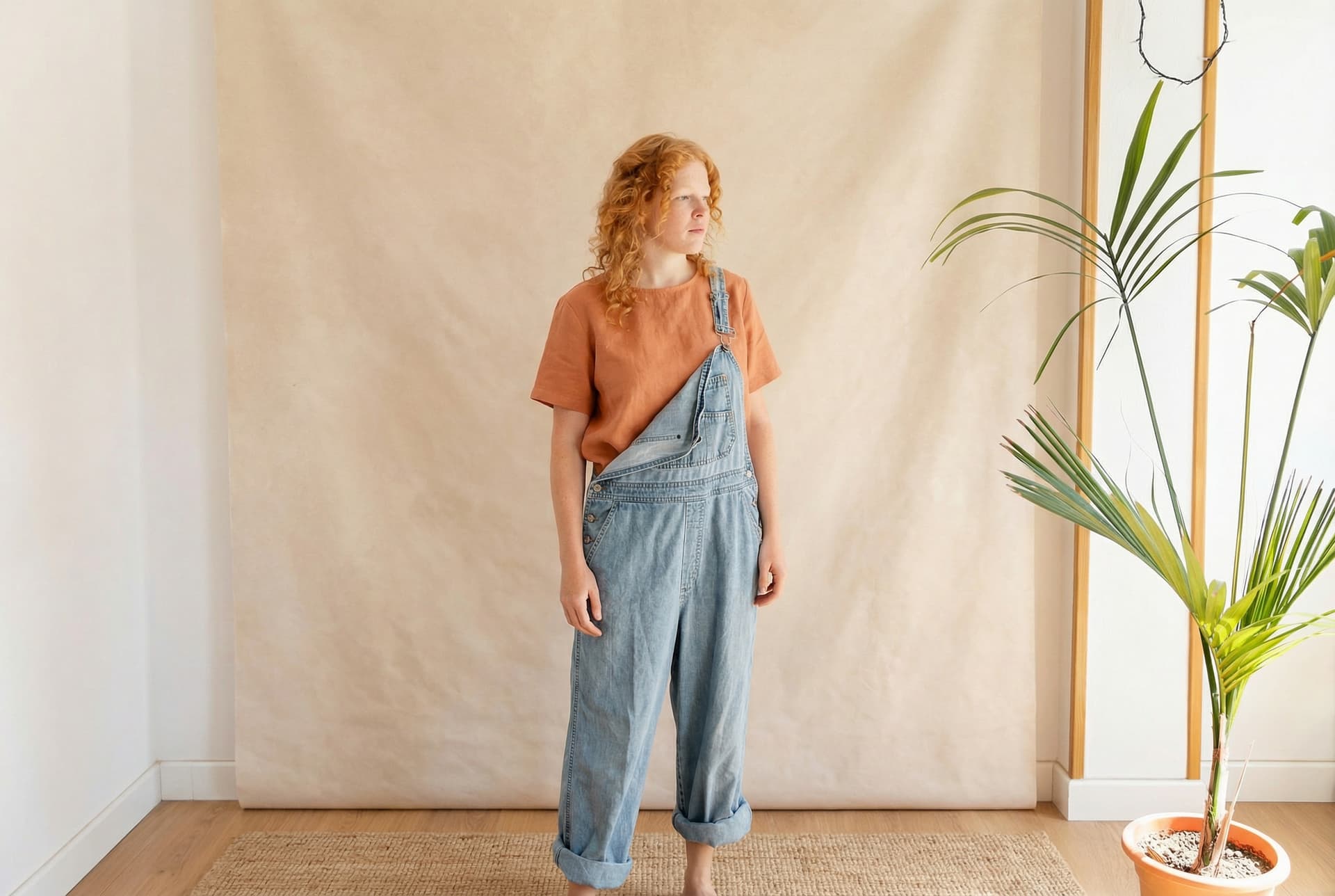 Full length of man standing at home